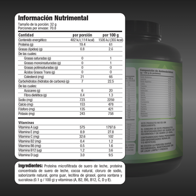 Proteína de suero de leche 2,268 gramos