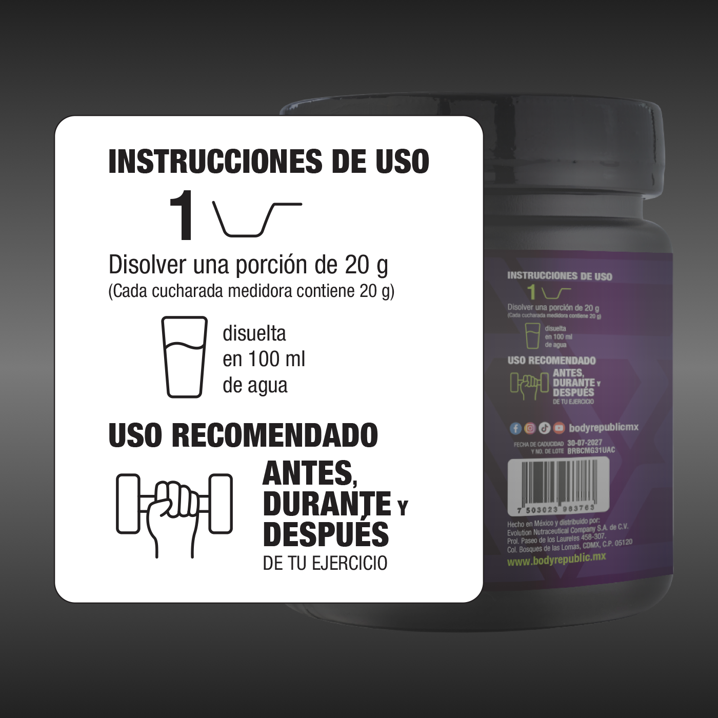 BCAA's Aminoácidos 500 gramos