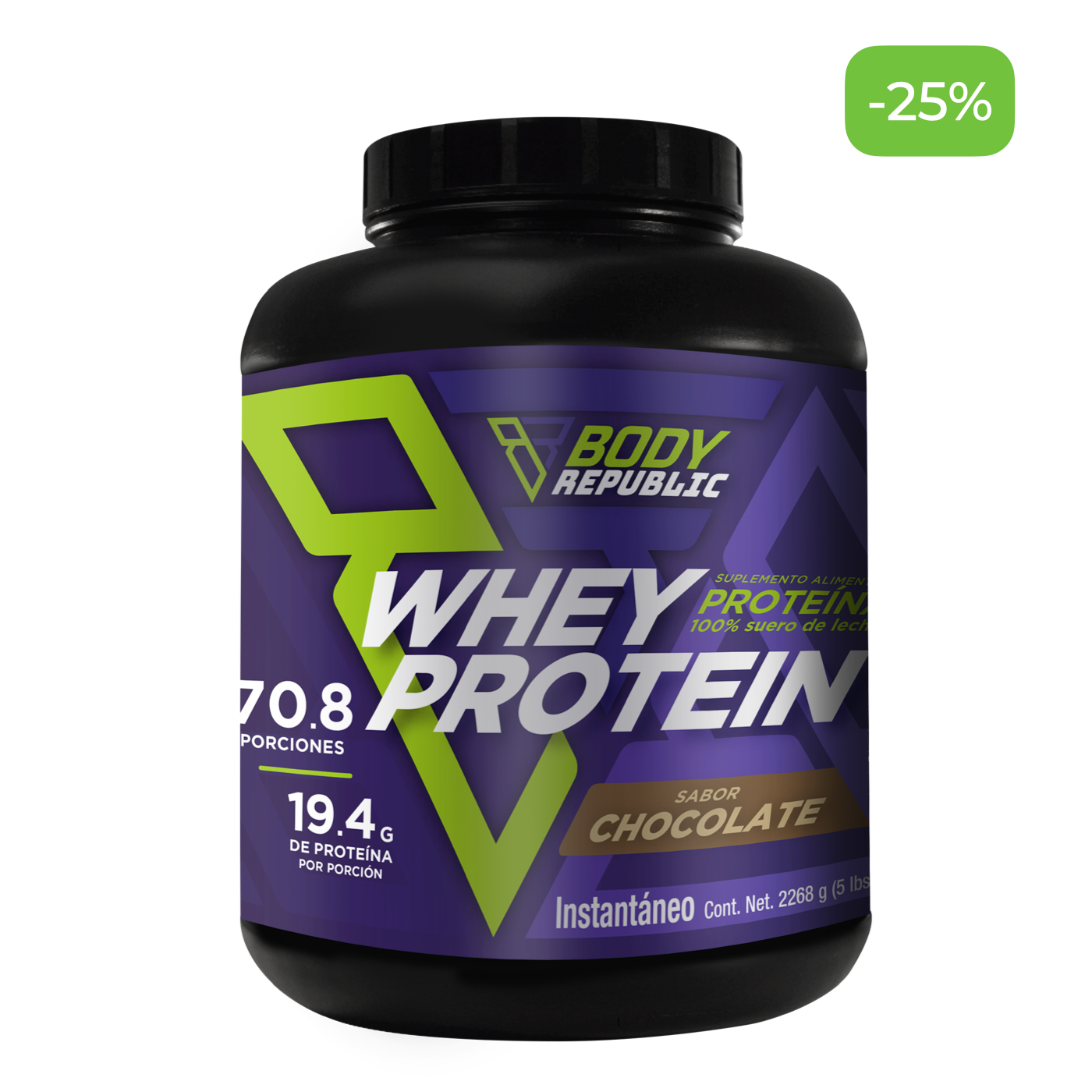 Proteína de suero de leche 2,268 gramos