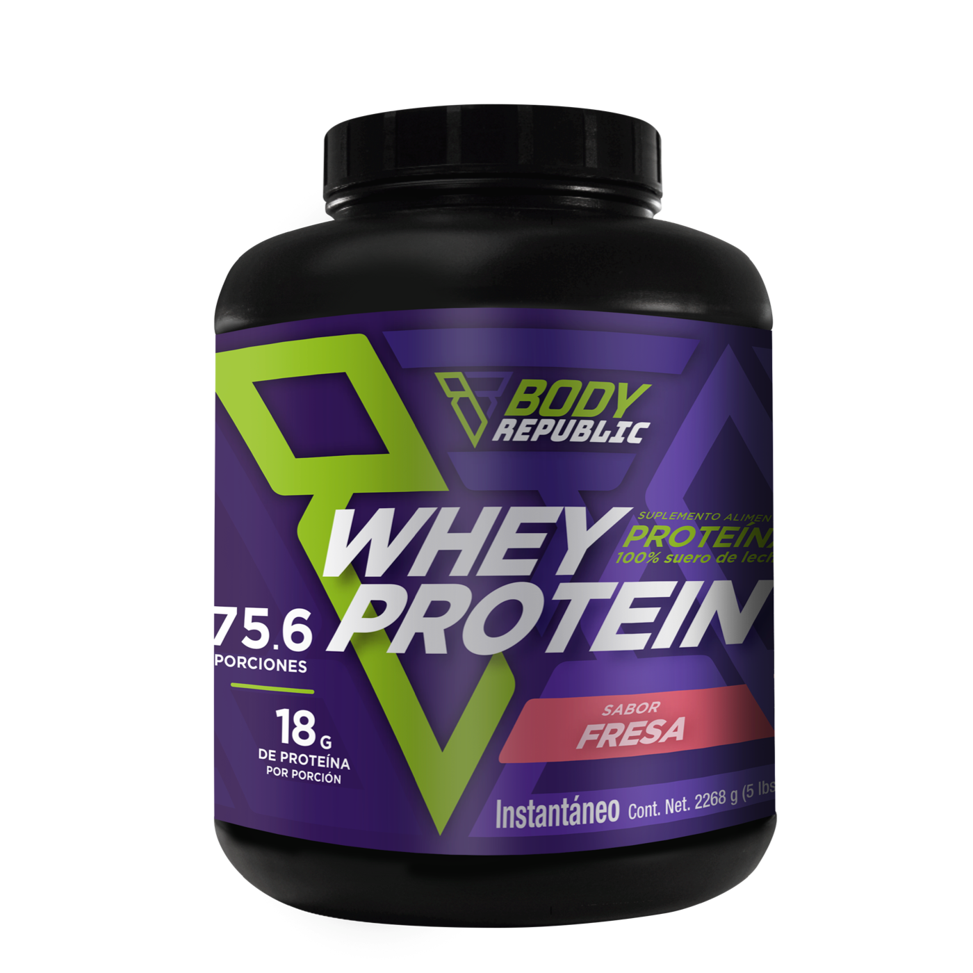 Proteína de suero de leche 2,268 gramos