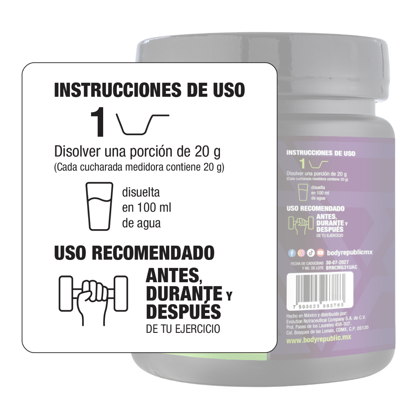 BCAA's Aminoácidos 500 gramos