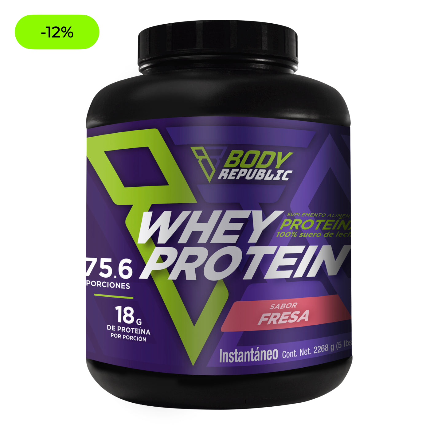 Proteína de suero de leche 2,268 gramos