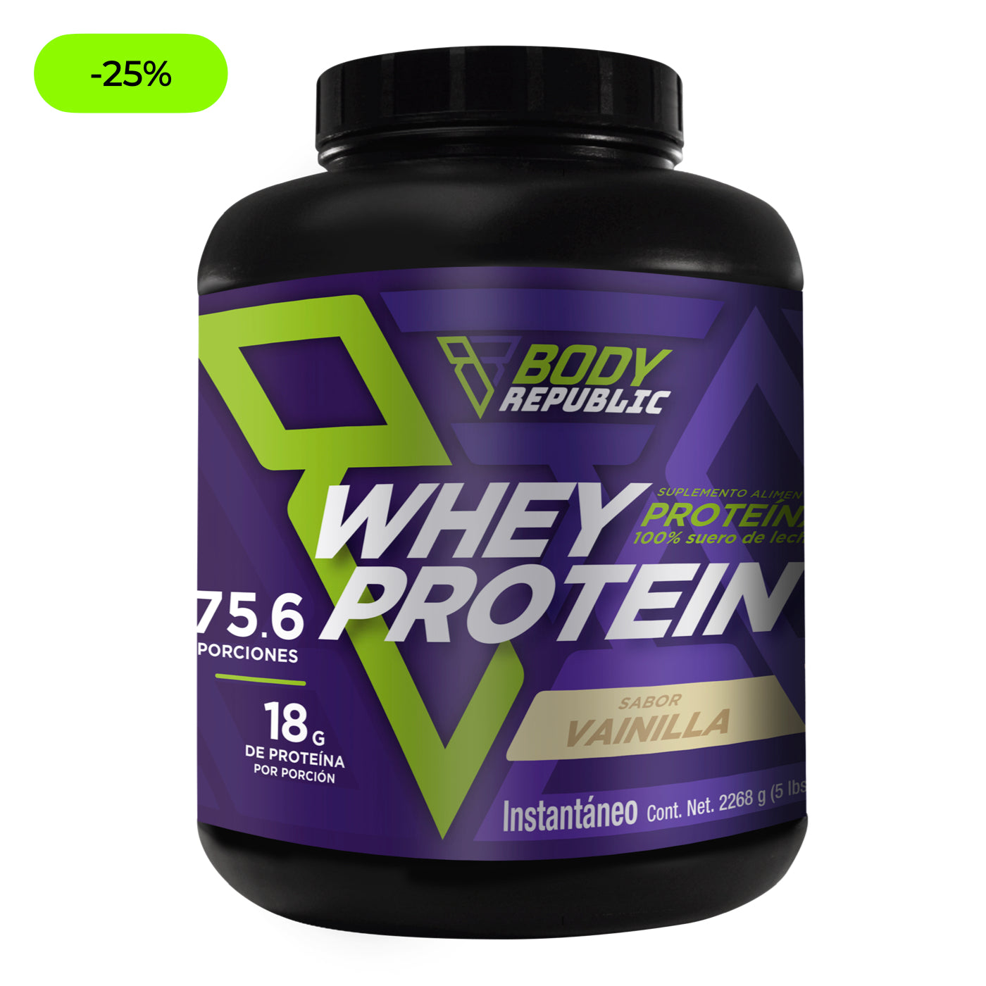 Proteína de suero de leche 2,268 gramos