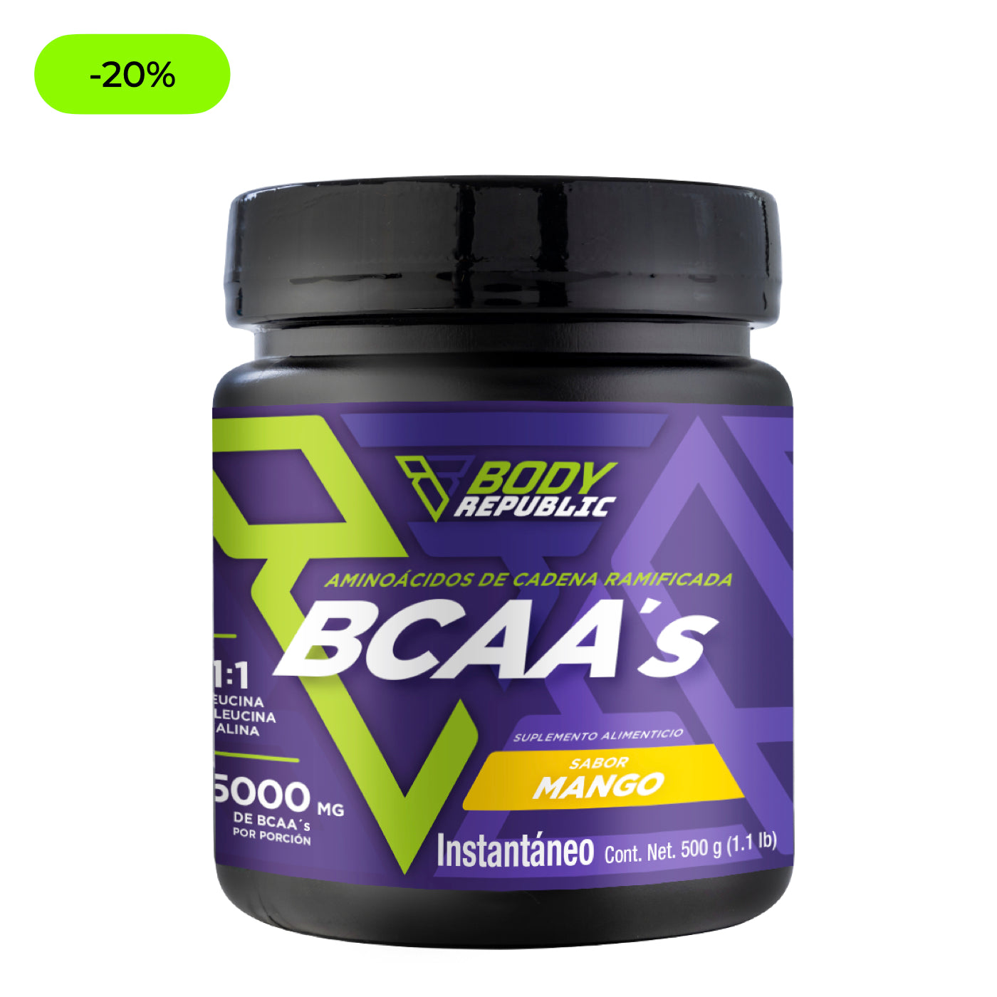 BCAA's Aminoácidos 500 gramos